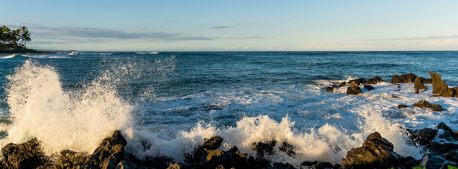 Waves on the lava coast, Big Island Hawaii