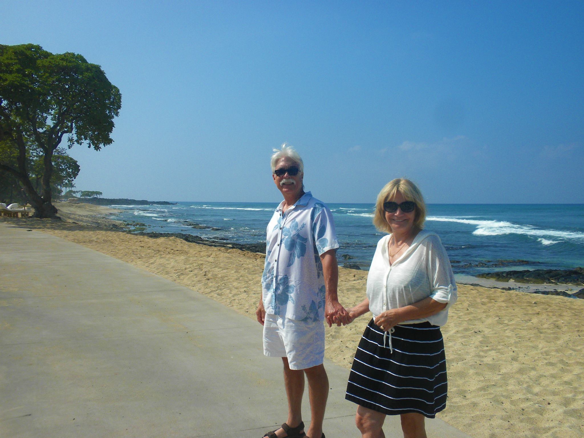 Harry and Wendy Pritikin on the Kona coast