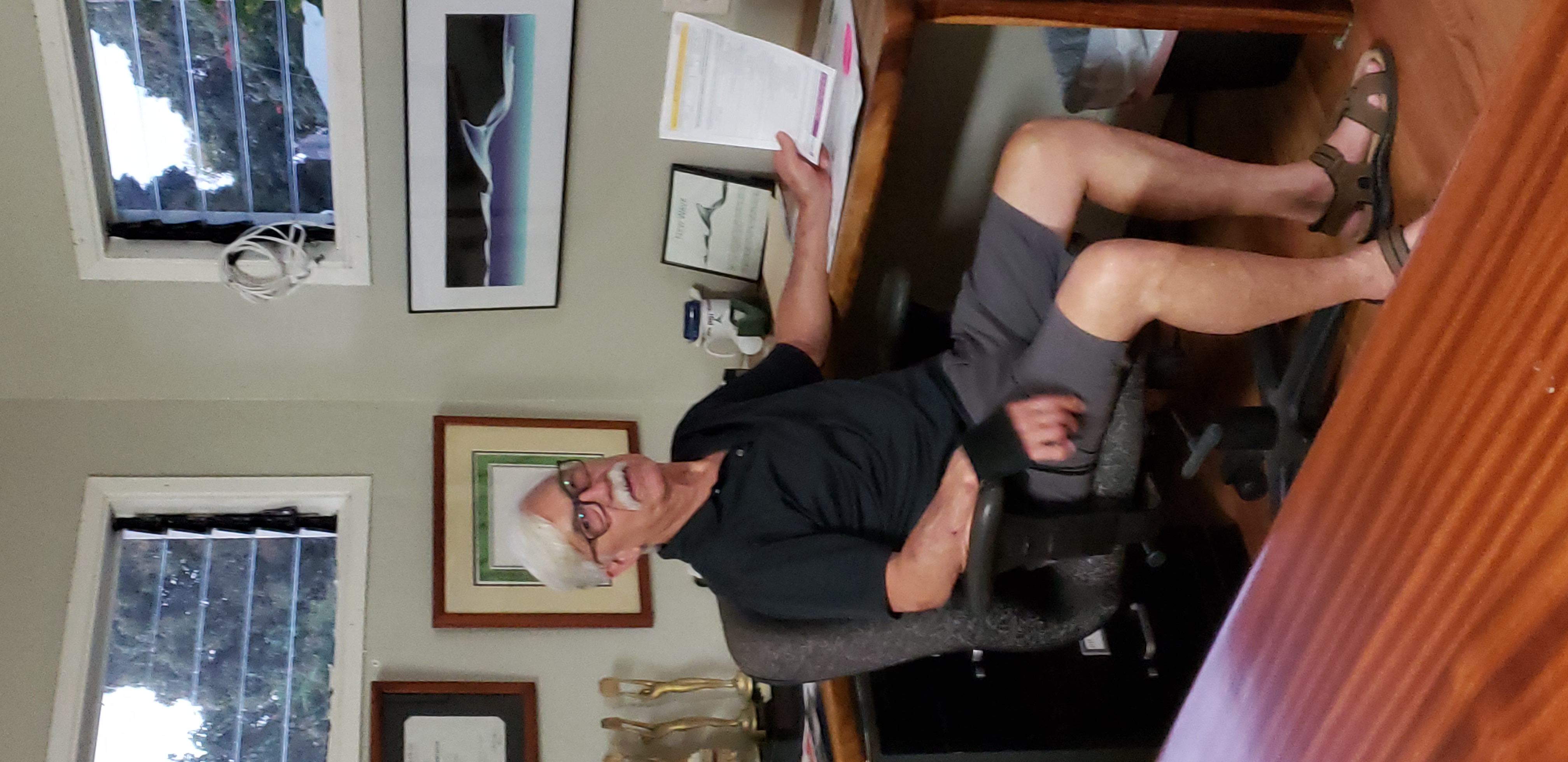 Harry Pritikin R(PB) at his Kona office