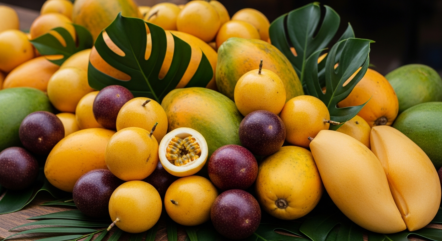 Tropical fruits grown on the Big Island